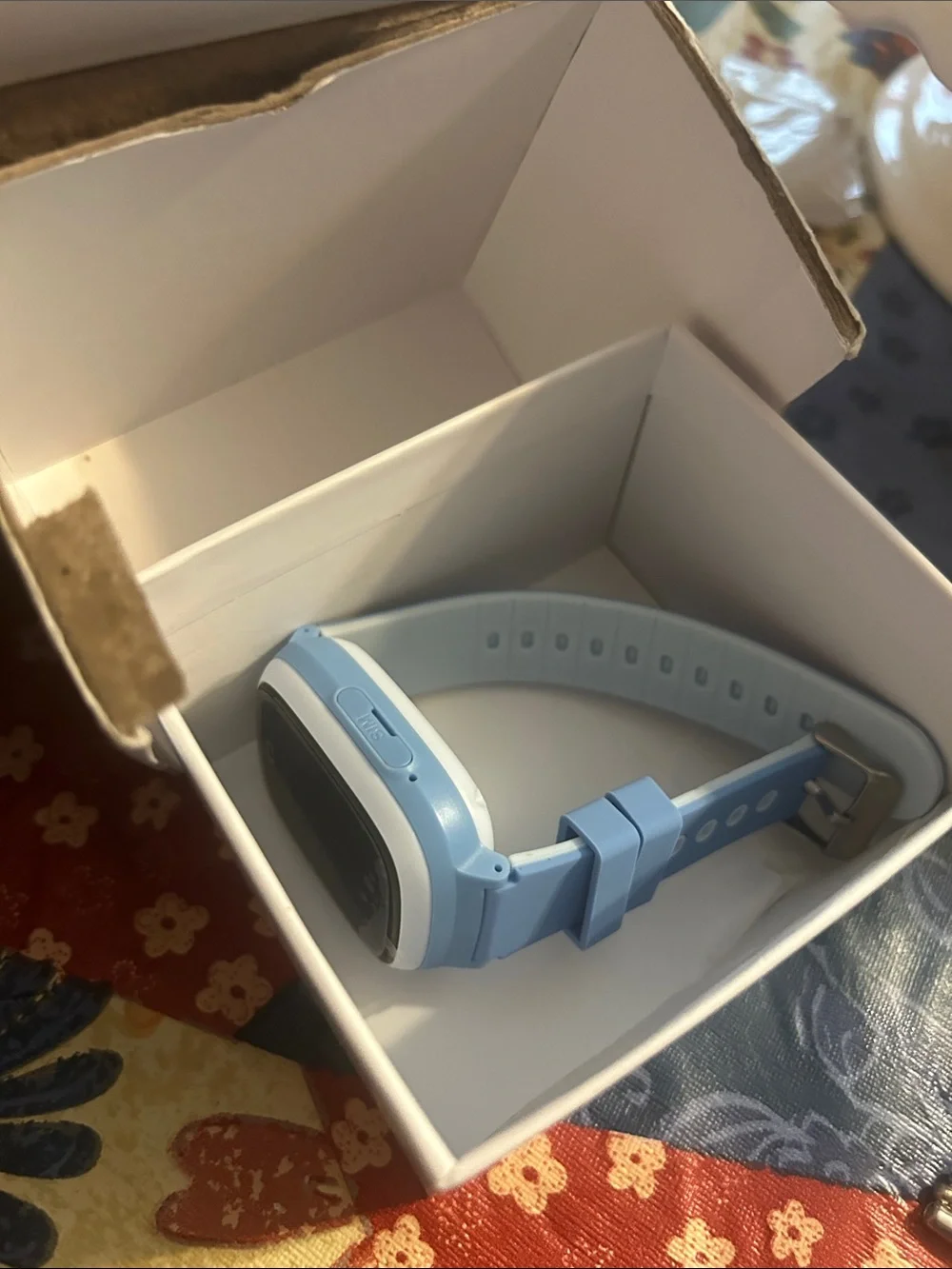 Children's Blue Silicone Smartwatch with Touchscreen